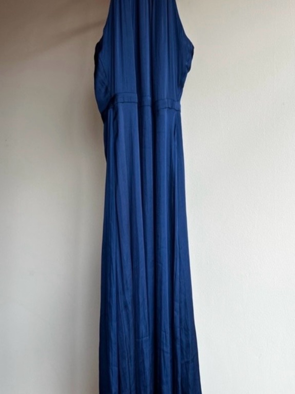 NWT Banana Republic Blue Halter Maxi Dress Date Night Wedding Guest 10
